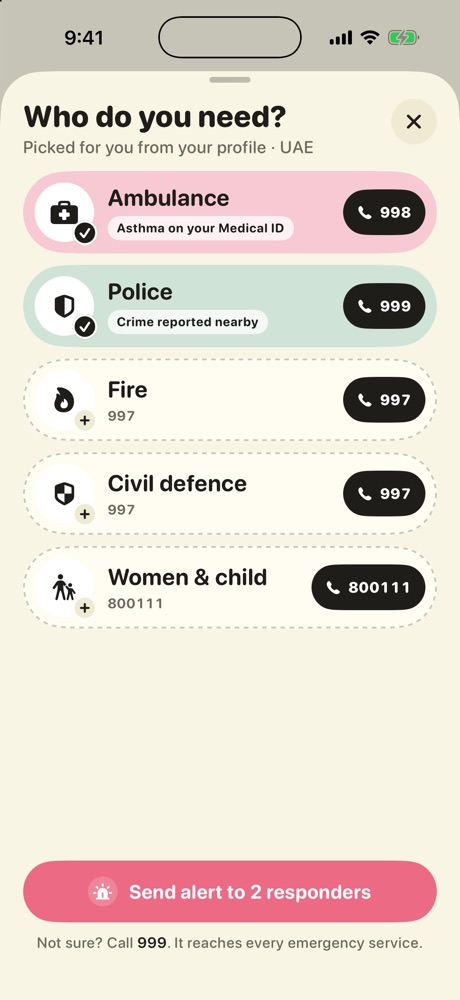 Who do you need? Responder picker