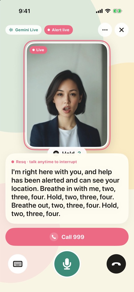 Talk to Resq video companion