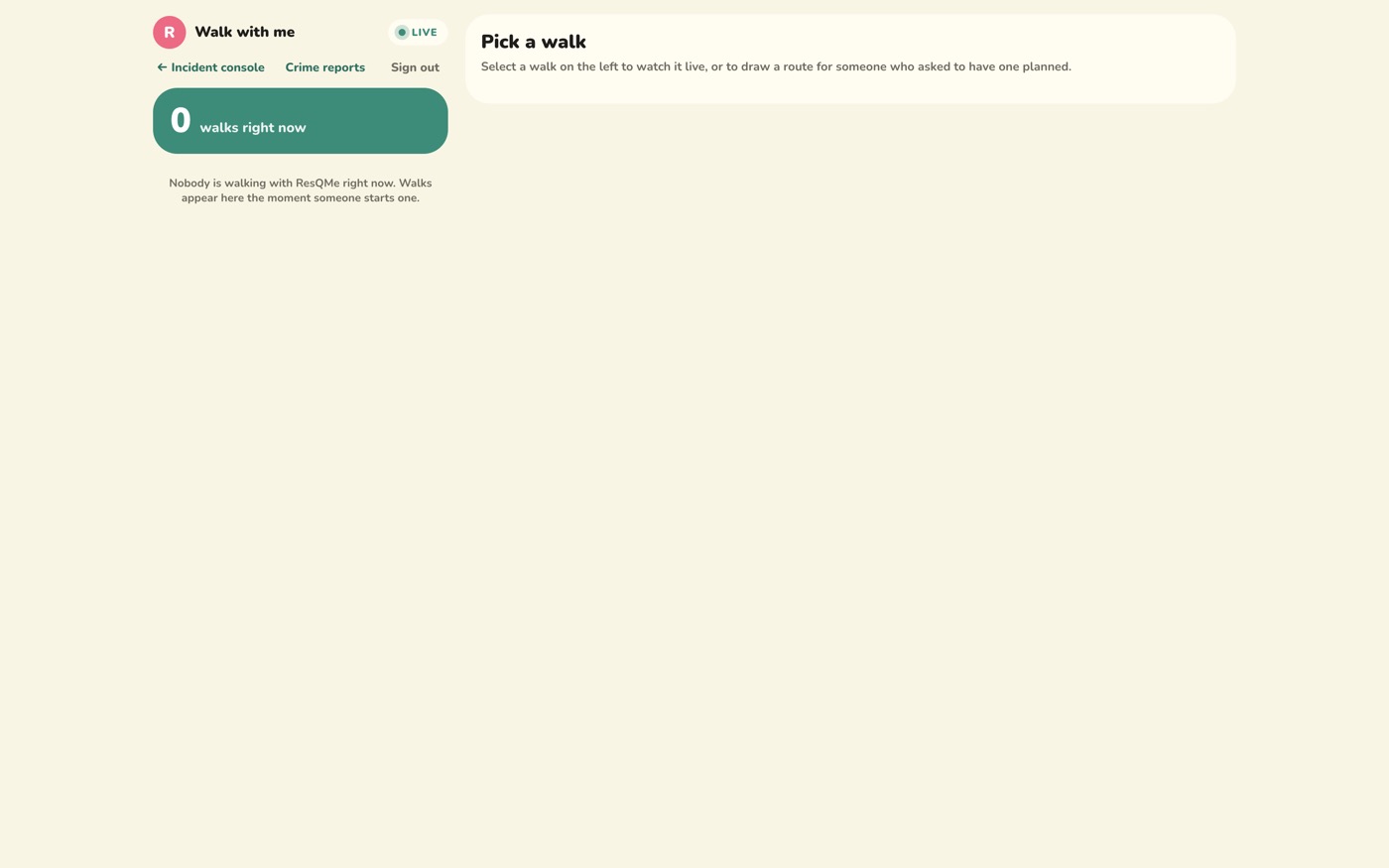 Walk console